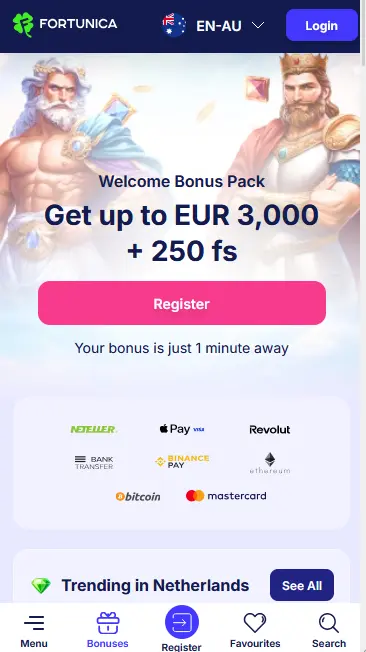Fortunica app preview